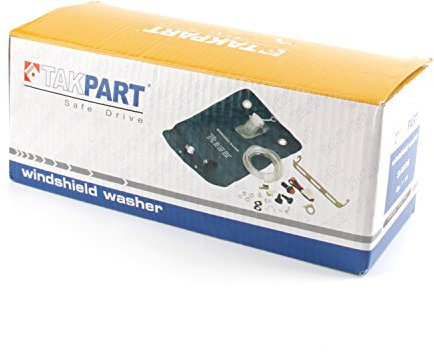 TAKPART 12V Universal Scheibenwaschpumpe Scheibenwaschanlage Wassersack mit Flaschentaschen für Oldtimer 151286776374