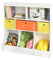 SoBuy KMB26-W Kinder Bücherregal Kinderregal mit 5 Ablagefächern und 3 Stoffboxen Spielzeugregal Aufbewahrungsregal für Kinder Spielzeug-Organizer Weiß BHT ca.: 92x93x40cm