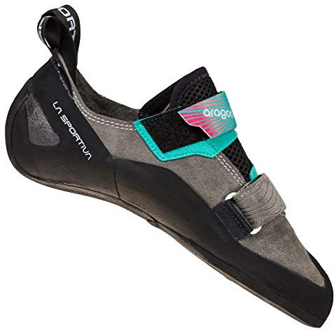 LA SPORTIVA 30C909402 Damen Kletterschuhe, Clay/Hibiscus, 39 EU