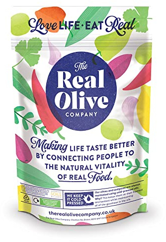 Real Olive Co | Organic Mixed Pitted Olives 1kg | Mediterranean Glossy Kalamata & Green Olives – Deli Fresh | Cold-Pressed Oil – Gourmet Tapas, Sharing & Entertaining