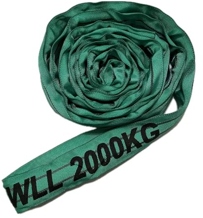 Lifting Round Sling Polyester Endless Lifting Strop 1 Ton - 5 Ton Various Length (2 Tonne, 1.5 Metre EWL (3M Circ))