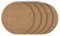 La cordeline Set di 5 Dischi pacciamatura, Ø 60 cm, in Cocco Naturale, 900 g/m², Tappeto Protettivo, Erbe Cattive, Protezione per Piante natutrelle