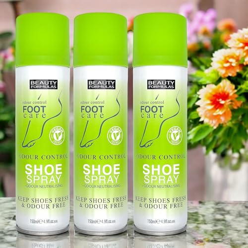 Beauty Formulas Odour Control Foot & Shoe Care Spray Pack Of 3 x 150ml