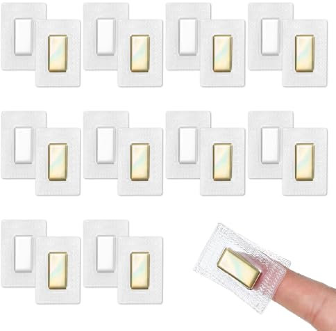 PXBSNB 10 Paar Magnete zum Einnähen, Unsichtbare Magnetknöpfe, Hidden Magnetverschluss, Magnet Knopf Nähen Zubehör für Handtaschen Kleidung Lederhandwerk (Magnet: 2 × 1CM/0.78 × 0.39 Inch)