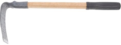 VANZACK de Pequeña para Deshierbe Herramienta de Jardinería Mango de Madera para Cultivos y Mango Antideslizante Fabricada Acero Duradero