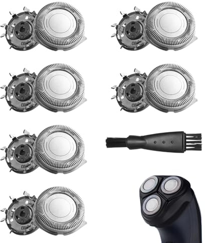 Girihe 1 Set Shaving Heads, 6 Pack Phi Lips 5000/3000 Replacement Shaver with Cleaning Brush for Series At8xx, At7xx, Pt7xx