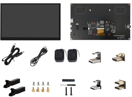 Monitor de pantalla táctil HDTV de 10.1 pulgadas con resolución de 1024 x 600 para monitor de escritorio de placa de desarrollo 3B+ 4B