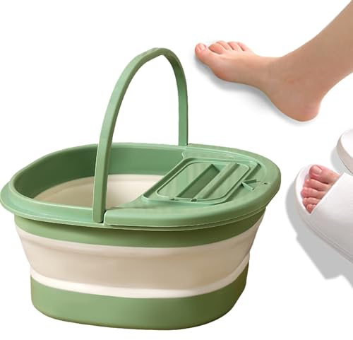 Qkbuza Bac De Trempage Pour Les Pieds - Sac De Lavage Antidérapant - Bassin Pour Le Trempage Des Pieds | Pour Hommes Femmes Personnes Âgées Voyage Camping Centre Spa Hôtel Dortoir Salle De