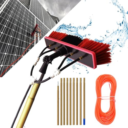 19 m solpanel rengöringsborste munskydd 3-20 m takborste med inre slang för solcellspaneler och 55 cm rengöringshuvud