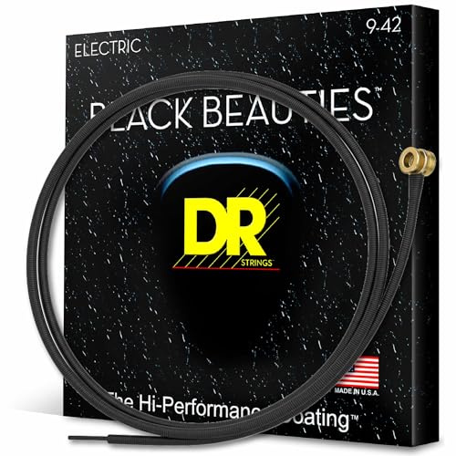 DR String BKE-9 Black Beauties Set di corde per chitarra elettriche