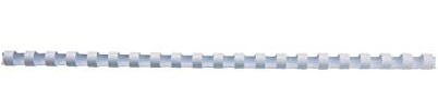 GBC CombBind Binding Combs, 10 mm, 65 Sheet Capacity, A4, 21 Ring, White, Pack of 100, 4028195