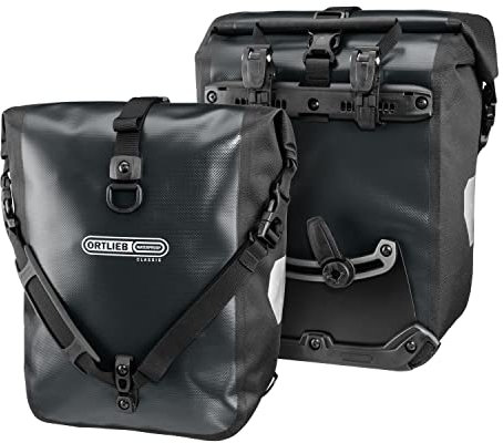 Ortlieb Unisex Packtasche Sport-roller Classic Ql2.1 Pair Radtaschen Travel, asphalt-schwarz 2x 12,5 l., 14.0 x 25.0 30.0 cm 25 Liter EU