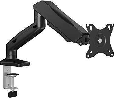 ICY BOX IB-MS303-T Monitor-Tischhalterung für Monitor bis zu 28 Zoll (71cm) Max. 6, 5kg, VESA 75x75 und 100x100,Schwarz