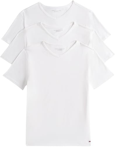 Tommy Hilfiger Men’s 3 Pack Short Sleeve V-neck Stretch T-shirts