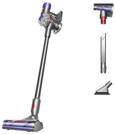 Dyson V8 Plus Cordless Vacuum, Silver/Nickel (Renewed)