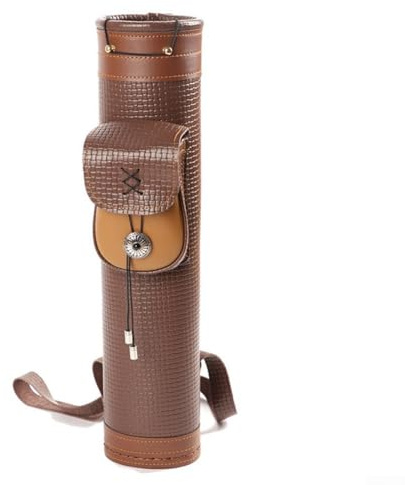 Aprilsunnyzone Elegante carcaj de cuero con espacio para almacenar todas tus flechas de forma segura