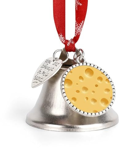 Cheese Premium Christmas Ornament，Lightweight Durable Festive Decor Love Bell