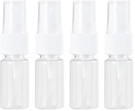 KEQAR 4 Pcs Bottiglie Spray Ricaricabili per Capelli, Pulizia, Aromaterapia e Oli Essenziali (20ml)