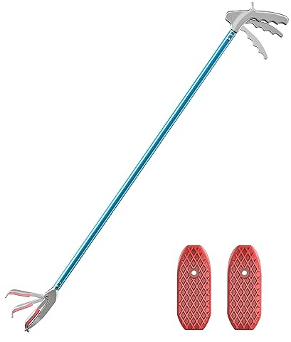 G2 47.2-inch Professional All-Aluminum Alloy Snake Tong Reptile Grabber Rattle Snake Catcher Wide Jaw Handling Tool with a Protective Structures for Snakes(47.2inch)
