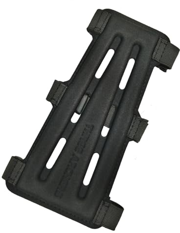 Forearm Guard - Full Coverage Archery Arm Guard with Vented Design in Thermo-Shaped EVA Foam, Arm Protector with Adjustable Elastic Straps with Quick-Release Buckles (L)