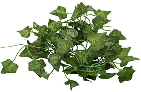 Pyatofy 2M de Long Plantes artificielles Feuilles de Lierre Vert Vigne de Raisin Artificielle Feuilles Feuillage Faux de Parthenocissus Decoration de Bar de Maison, Section de Lierre de Boston