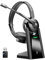 Vonztek Wireless Headset with Microphone, Bluetooth Headset With Microphone Noise Canceling & USB Dongle, Wireless Headphones with Mic Mute & Charging Dock for Work/Computer/Phones/Laptop/Skype/Teams