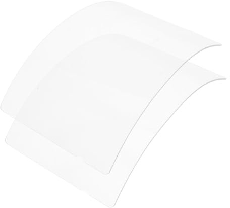 VICASKY 2pcs Sandblasting Hood Protective Lens Glass 2mm Organic Glass Replacement Dustproof Shield for Industrial Sandblasting and Grinding Operations