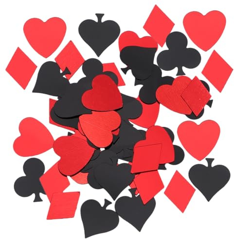 ROMISBABA Coriandoli Decorativi Poker 90g Sparsi per Tavolo Festa, Decorazione da Tavolo per Compleanni e Matrimoni, Accessori per Eventi Design Colorato Multiformato Stile Stile Casuale