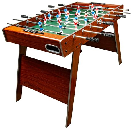 Leomark Futbolín de Mesa futbolines Classic, Mesa de Madera para Jugar al futbolín, Dimensiones: 122 x 61 x 79(A) cm
