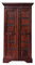MASSIVMOEBEL24.DE Oxford Schrank #518 Akazie, Farbe:Dunkelbraun, Größe:70x36x133