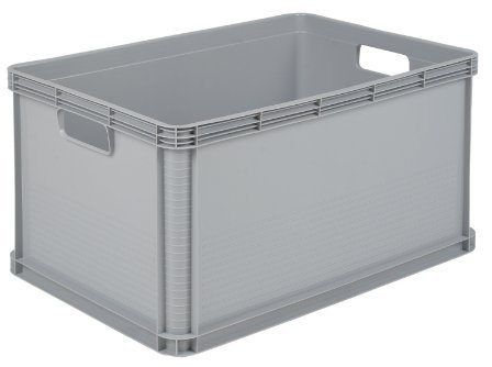 Heavy Duty Plastic Stacking Industrial Euro Storage Containers Boxes Crates! 5 Sizes -Big Load Capacity Food Grade 10 Year Guarantee! (1, 60 Litre - L600 x W400 x H320mm)