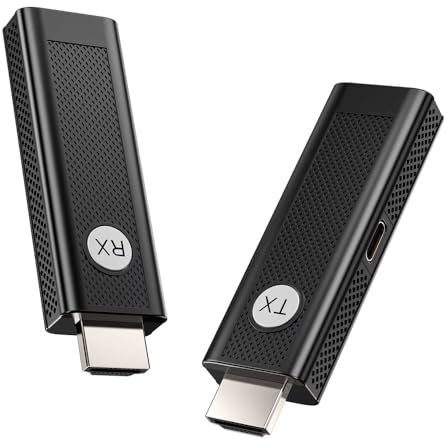 NODELINK HDMI Inalámbrico 1080P Transmisor y Receptor Plug & Play para PC, Portátil, HD TV, Smartphone, PS5 y Proyector, HDMI Wireless, Streaming de Video