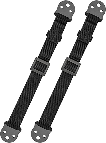 PERLESMITH TV Anti-tip Straps for TV, Screen and Furniture - Heavy Duty Dual Safety Straps with Metal Plate for Child Protection-Adjustable Earthquake Resistant Straps Secure Safety (PSAS1)
