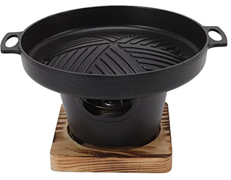 ASHATA Parrilla de Mesa Tradicional, Mini Parrilla de Barbacoa, Parrilla de Barbacoa de Mesa Portátil sin Humo a Prueba de Palos para Acampar, Picnic, Hogar para Acampar, Picnics, Playas (HN-BBQ18D)