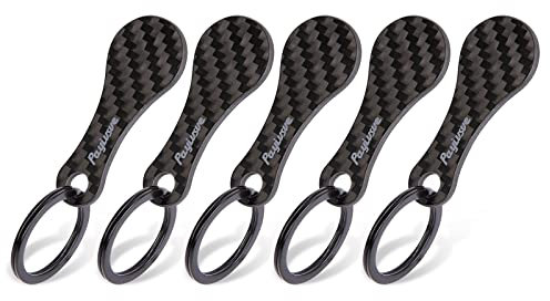 5 Einkaufswagenlöser aus unzerbrechlichem Carbon | Einkaufswagen-Schlüsselanhänger für Frontlader Einkaufswagen | Herausnehmbarer Einkaufswagenchip Einkaufschip Schlüsselanhänger