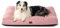 BEDSURE Hundekissen Grosse Hunde waschbar - 111x89cm Hundebett wasserdicht XL für große, mittelgroße Hunde gepolstert Hundematte Rosa in 10cm Höhe