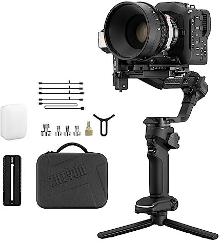 Zhiyun Crane 4 Crane4 Stabilisateur de Cardan pour Appareil Photo Reflex Numérique R Caméras de Cinéma Caméscope pour Appareil Photo Sony Canon Panasonic Nikon, Blackmagic 6k 4k