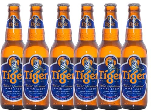 Tiger Beer Singapore Lager Beer 330 ml (6 Bottles)