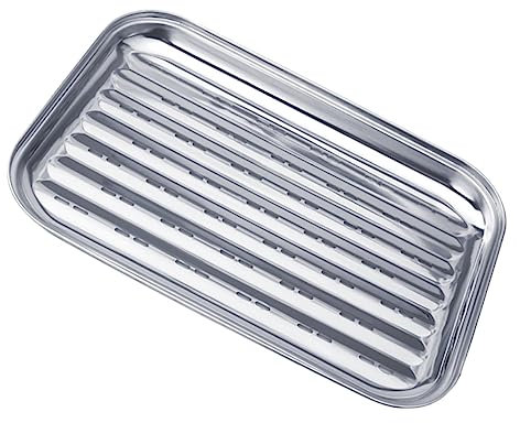 BESPORTBLE Barbacoa De Acero Inoxidable Diseño Compacto y Ligero para Asar Alimentos Casa y Camping Resistente y Ecológico