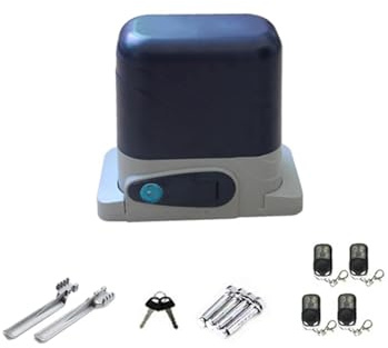 Ouvre-portail électrique Opérateur de porte électrique d'entraînement de crémaillère coulissante automatique résidentielle de 800KGS avec à distance for le contrôle d'application de d'ouvreur(KIT 1)