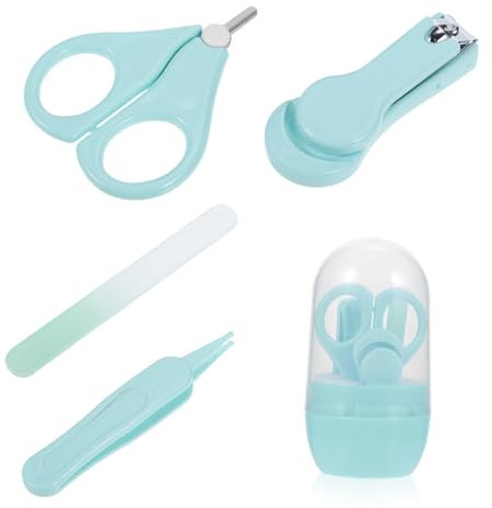 CRILSTYLEO Nagelknipser-set Für Kleinkinder Babypflegeset Nagelschneider Schere Und Aufbewahrungsbox Für Sicheres Nägelschneiden