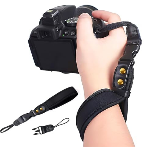 KATLKIU Correa de Muñeca para Cámara 31 cm – Pulsera Ajustable con Cierre Rápido, Antideslizante, Compatible con Canon Nikon Sony – Ideal para Viajes y Fotografía al Aire Libre