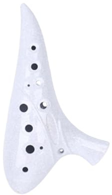 Ocarina Ocarina De 12 Agujeros Tono AC Alto C Madera Con Veta De Hielo Grietas Ahumado Azul Y Instrumento Para Principiantes(3/4)