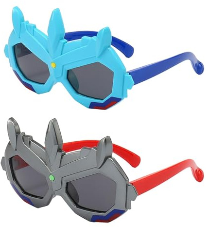 Barnfestsolglasögon,Barnsolglasögon polariserade Creative Mech Style | Flexibla UV-skyddsglasögon, tillbehör för festklädsel för skolan