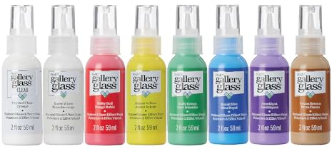 Gallery Glass Plaid Galerie Glas Fenster Farbe Anfänger Set (-/Bratenspritze), gg8set (8er Pack)