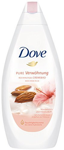 Dove Reichhaltiges Cremebad Pure Verwöhnung Mandelmilch Und Hibiskusduft, 3er Pack (3 X 750 Ml)