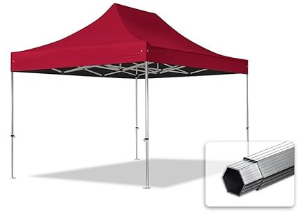 TOOLPORT Faltzelt Professional 3x4,5 m ohne Seitenteile Faltpavillon ALU Pavillon Partyzelt in weiß