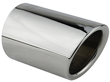 L&P A292 1 Auspuffblende Endrohrblende Chrom Edelstahl spiegel poliert kompatibel mit A1 8X A3 8P 8V Golf 6 VI 7 VII Polo 6R Beetle Sportsvan Plug&Play Endrohrblenden Auspuff Blende 65mm Endrohre