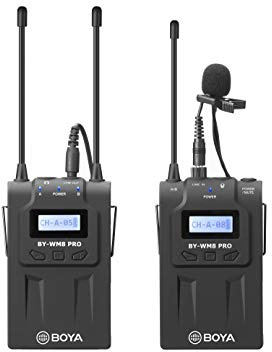 BOYA Emetteur-Recepteur UHF avec Lavalier K1 1TX+1RX by-WM8 Pro-K1