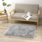 Teppich Wölkchen – Flauschiger Hochflor-Teppich Schlafzimmer - Schaffell Kunstfell Lammfell - Bettvorleger & Läufer - weicher Fellteppich - Rutschfester Kleiner Teppich - Grau - 60x90 cm